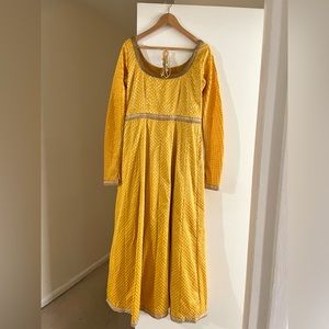 Yellow Anarkali